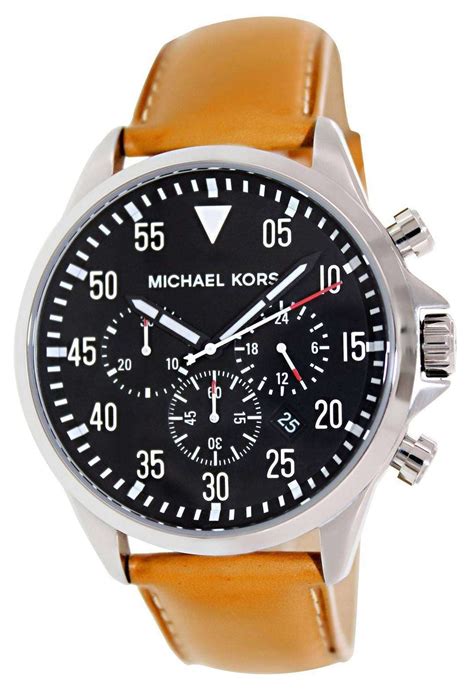 chronograph michael kors|Michael Kors black chronograph watch.